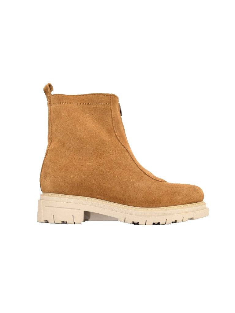 New! La Canadienne Delta Shearling Lined Suede Boots Chestnut 9 Dd546 Made Italy